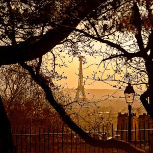 Eiffel In Distance